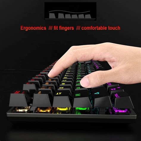 Mechanical Keyboard Wired USB RGB Light Blue Switch Gaming Keyboard ...