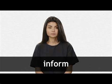 INFORM definition and meaning | Collins English Dictionary