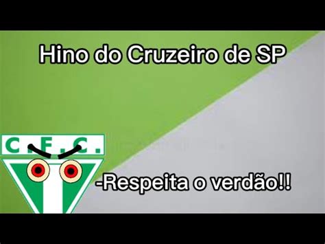 Hino do Cruzeiro De São Paulo Legendado YouTube