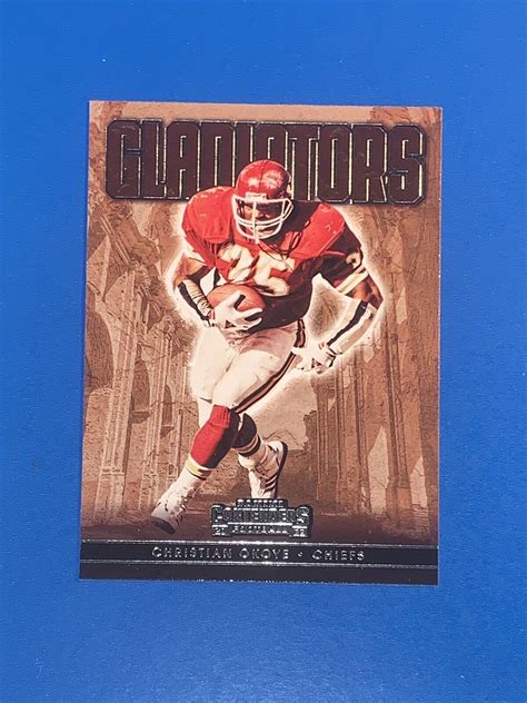 Panini Contenders Gladiators Christian Okoye Gld Cho Kansas City