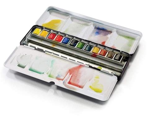 Tinta Aquarela Profissional Winsor Newton Estojo Cores Tintas