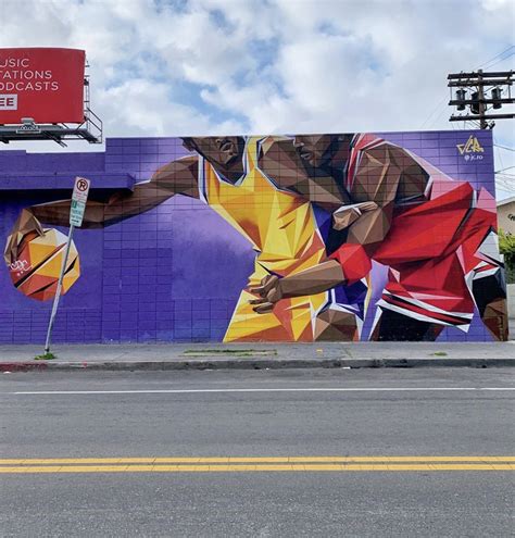 Kobe Bryant Mural | Kobe, 1984 summer olympics, Los angeles