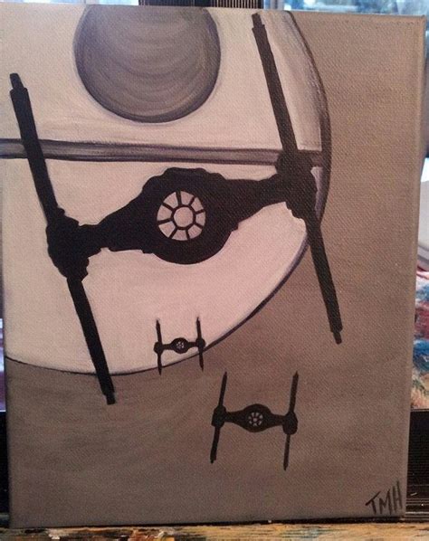 Acrylic Painting Entitled Star Wars By Alchemistsartisans On Etsy