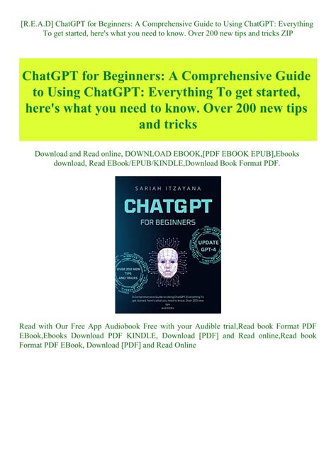 Read Chatgpt For Beginners A Comprehensive Guide To Using Chatgpt