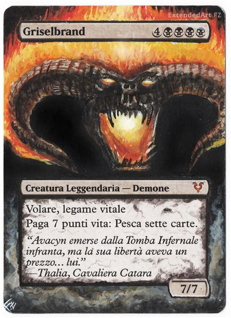 Griselbrand Balrog By Fz Magic The Gathering Altered Art Balrog