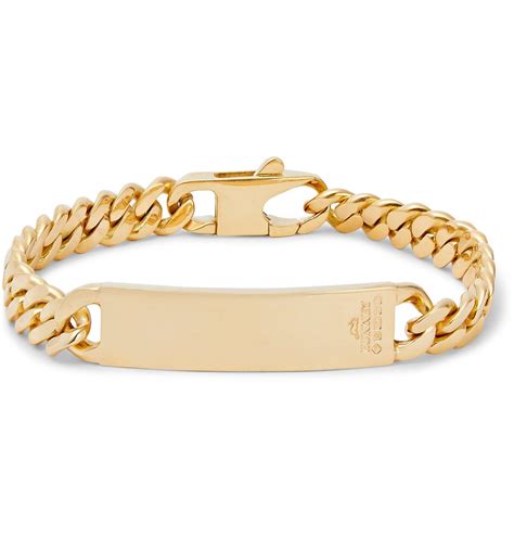 Bunney 18 Karat Gold Id Chain Bracelet Gold Bunney