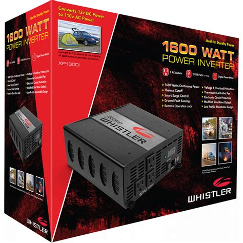 Whistler 1600w Power Inverter With Overload Indicator