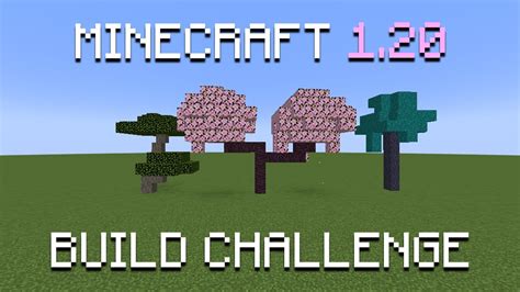 Minecraft 1 20 Build Challenge Cherry Acacia And Warped Woods YouTube