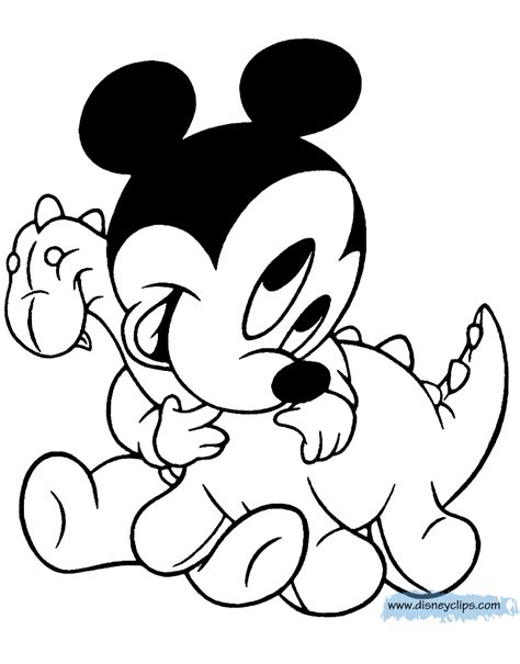 Coloring Pages Baby Mickey Mouse Tobanga Colors