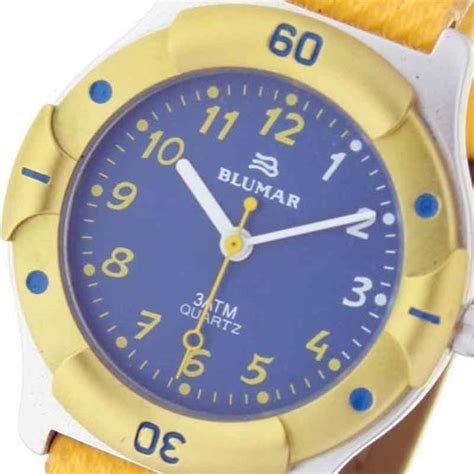 Reloj De Pulsera Blumar Anal Gico Para Unisex Color Azul Correa Piel