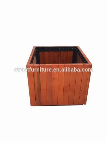 Camphor Solid Wood Planter Box Wooden Outdoor Planter High Quality