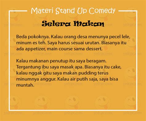 Materi Stand Up Comedy Dodit Mulyanto YEDEPE