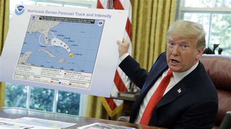 Trump Shows Altered Map Of Hurricane Dorians Path Npr