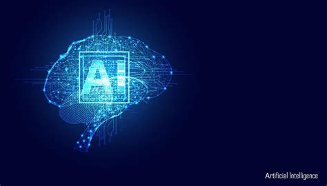 Abstract Technology Ai Computing Concept Ai Brain Working Data Of