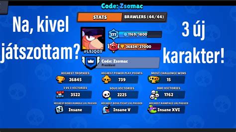 ELLENEM VOLT AZ IGAZI ZSOMAC 3 ÚJ KARAKTER BRAWL STARS