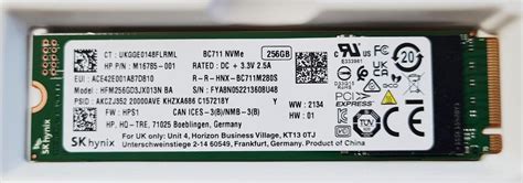 SSD NVMe SK Hynix BC711 HFM256GD3JX013N 256GB M 2 NVMe SSD Aukro