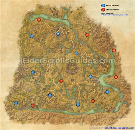 Shadowfen Skyshards Map Elder Scrolls Online Guides