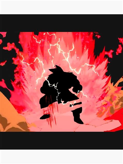 Goku S X Kaioken Poster For Sale By Frame N Play Redbubble