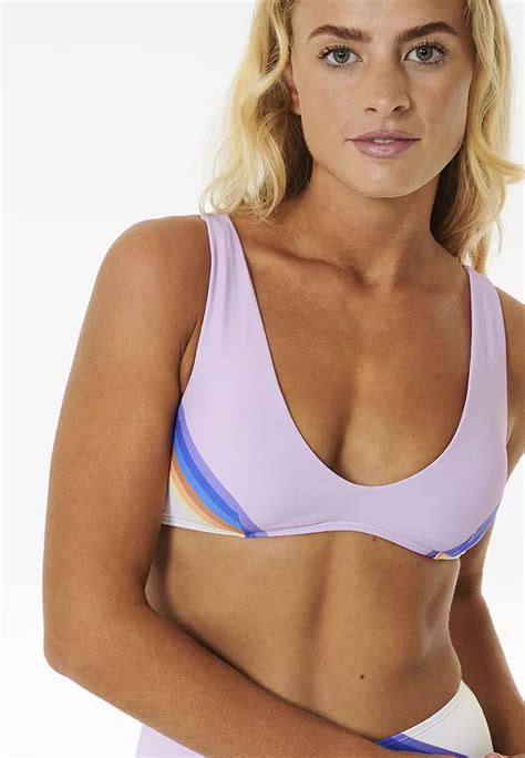 Buy Rip Curl Sunrise Stripe Trilette Bikini Top Online Zalora