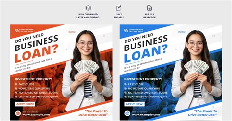 Bank Loan Web Banner Template Vector Templatemonster