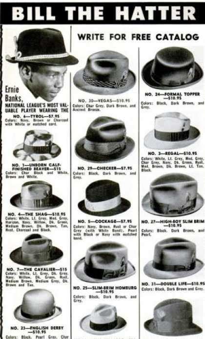 1950s Mens Hats Styles And History