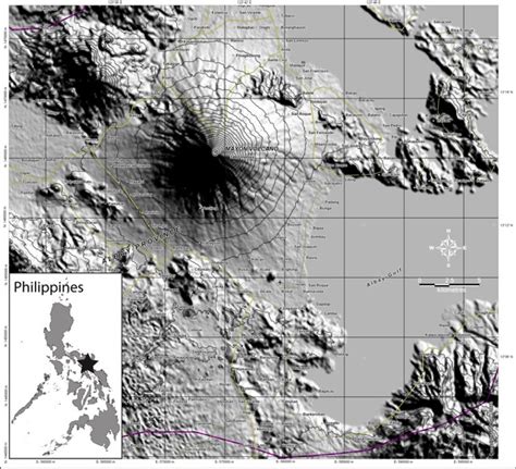 Mayon Volcano Eruption Map