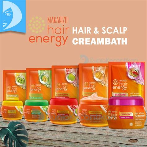 Makarizo Hair Energy FIbertherapy Hair Scalp Creambath Masker Rambut