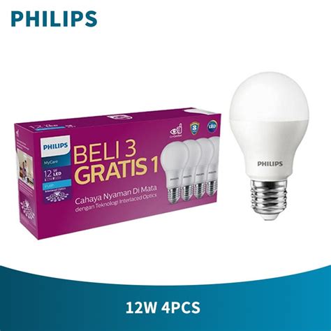 Jual Philips Multipack Mycare Ledbulb W W W Pcs K Putih