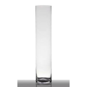 Vase Poser Au Sol En Verre Sansa Earth Cylindre Rond Transparent