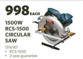 W Rcs Circular Saw Offer At Buco