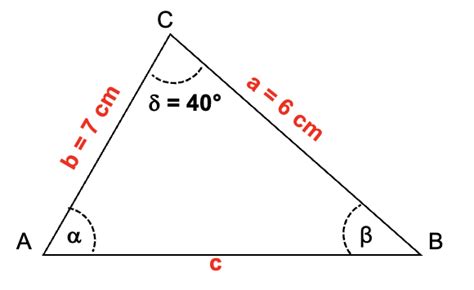 Teorema del coseno - ¿Qué es?, resolución y ejercicio