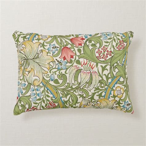 A Throw Pillow With A Wallpaper Pattern By William Morris 1834 1896