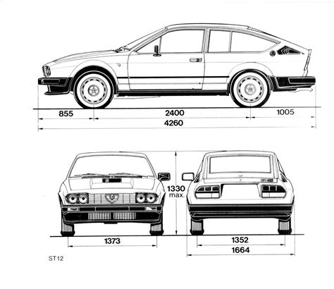 Alfa Romeo GTV6 Blueprint Alfa Romeo Gtv6 Alfa Romeo Classic Cars