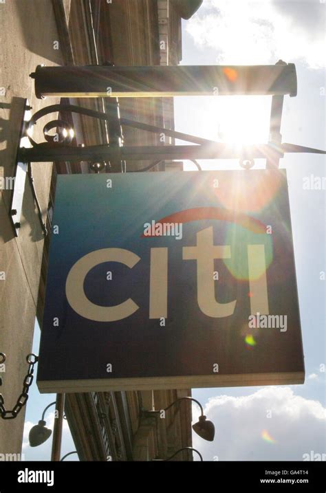 Logo Citi Bank In London Hi Res Stock Photography And Images Alamy