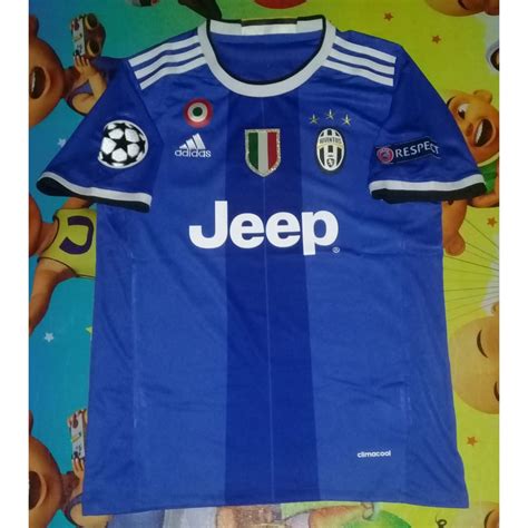 Jual Jersey Juventus Away Full Patch Liga Champion Shopee