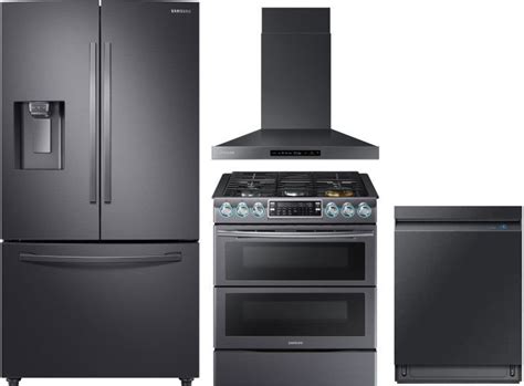 Samsung 4 Piece Kitchen Appliances Package With French Door