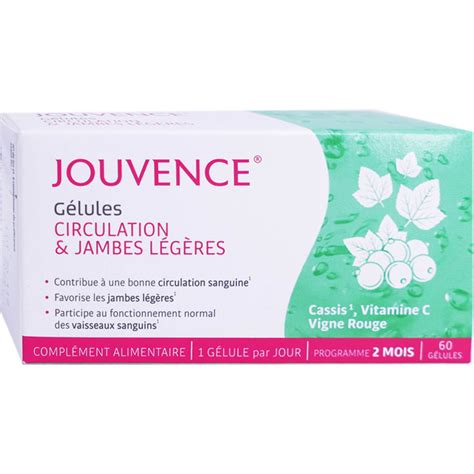 JOUVENCE CIRCULATION JAMBES LEGERES 60 GELULES