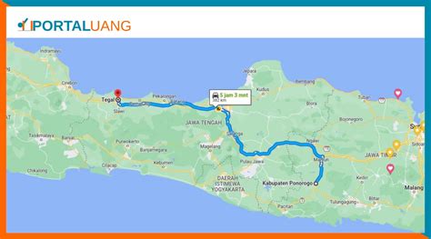 Ponorogo Tegal Berapa Jam Dan Berapa Kilo Km