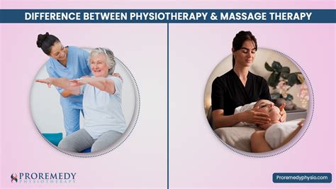 Difference Between Physiotherapy Massage Therapy Proremedy Physio