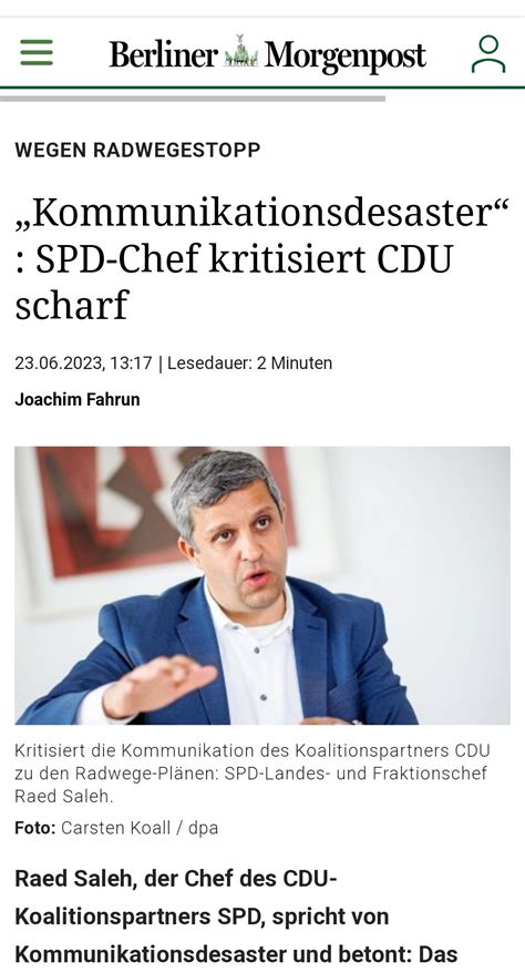 SPD Benzin On Twitter Der Gute Genosse RaedSalehBerlin Hat Recht