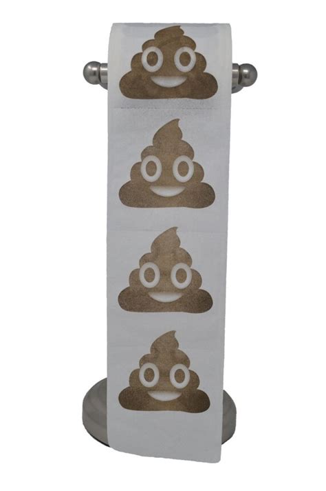 Poop Emoji Toilet Paper Tissue Prank Joke Gag Gift | Etsy