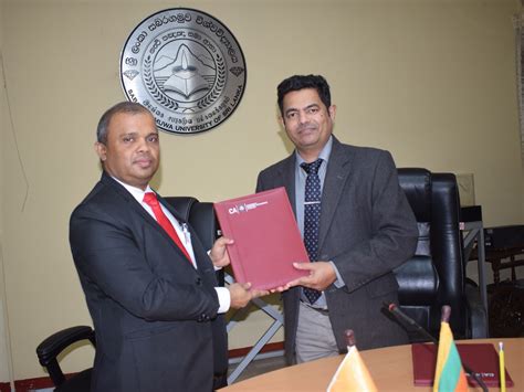 CA Sri Lanka, Sabaragamuwa University MoU to ensure new era of ...