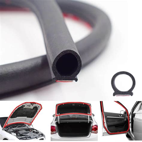 Brand New D Shape Car Door Rubber Seal Weather Sound Sealing Strip