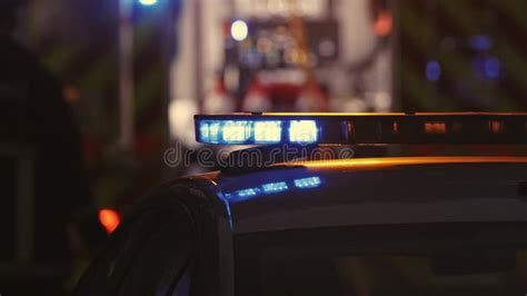 Police Car Flashing Lights Red Blue Light Effect Ambulance Lights Fire ...