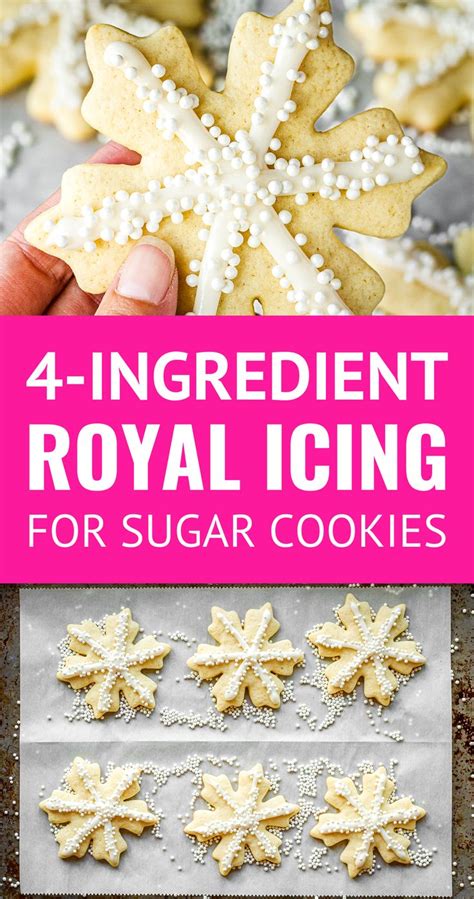 Four Ingredient Royal Icing For Sugar Cookies