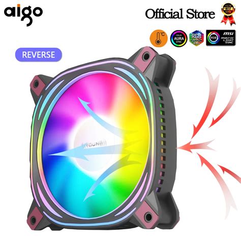 Aigo Ar Pro White Computer Case Fan Ventoinha Pc Mm Rgb Off