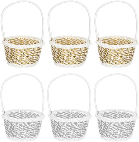 Rattan Korb Geflochtener Blumenkorb Hochzeitskorb St Cke Mini