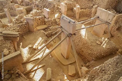 Gobeklitepe Archaeological Site Sanliurfa Turkey Gobeklitepe The