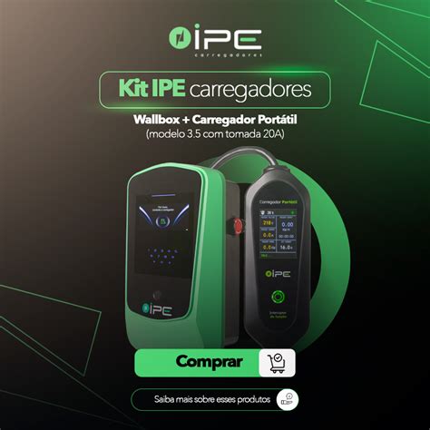 Kit carregador para carro elétrico IPE Carregadores carros elétricos