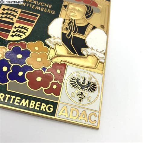 Thesamba Vw Classifieds Adac Enamel Badge Girl Flowers